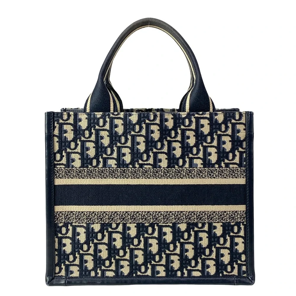 Christian Dior Book tote small bag Handbag M1325CZBB_M928 Jacquard Leather